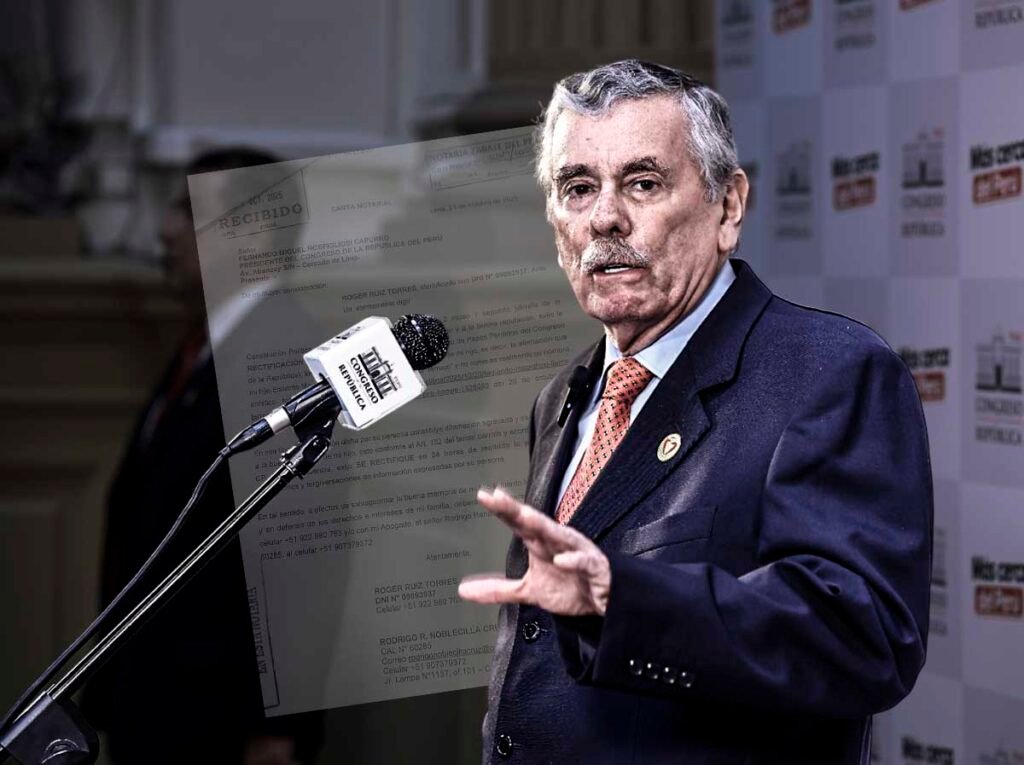 fernando rospiliosi congreso keiko fujimori carta notarial Eduardo Mauricio Ruiz Sanz fuerza popular