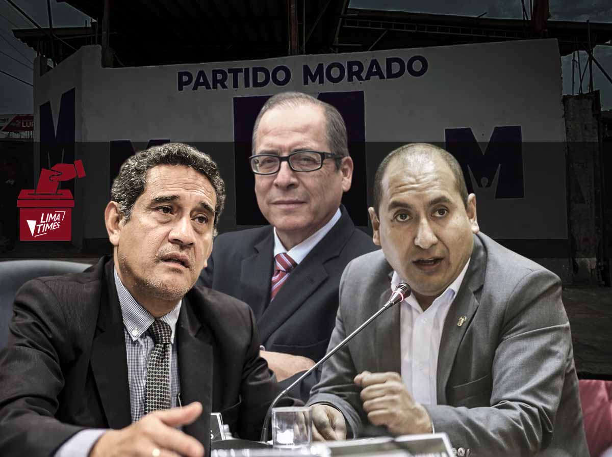 Partido Morado: Tres precandidatos en disputa para postular a la presidencia