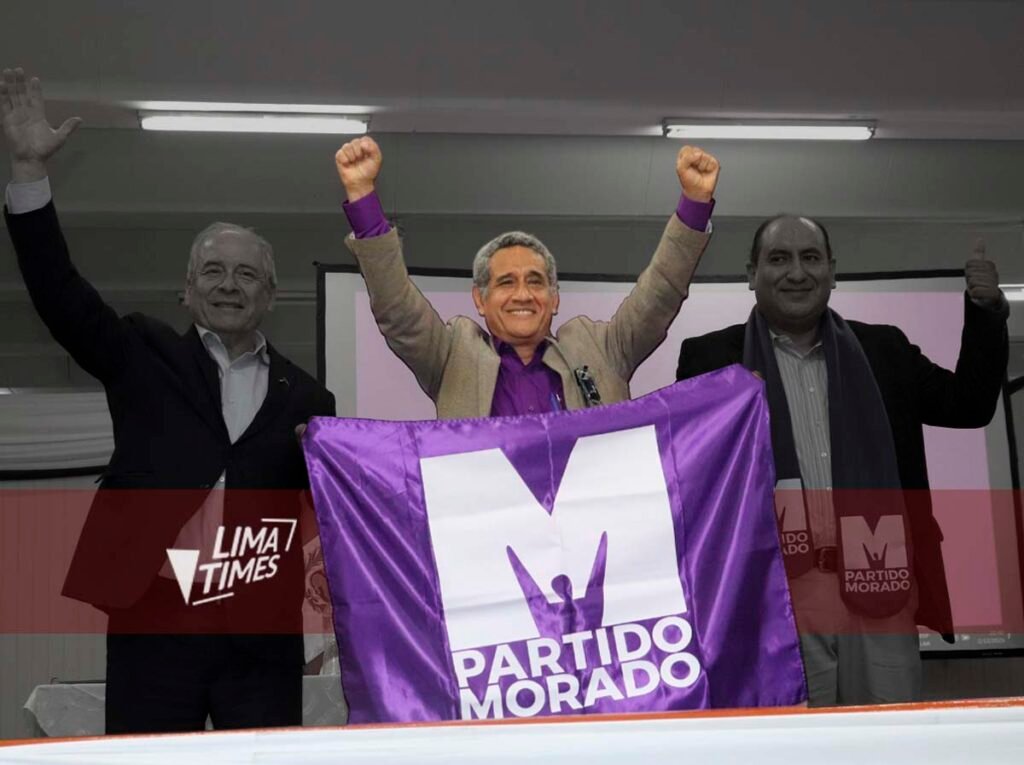 partido morado elecciones 2026 mesias guevara richard arce