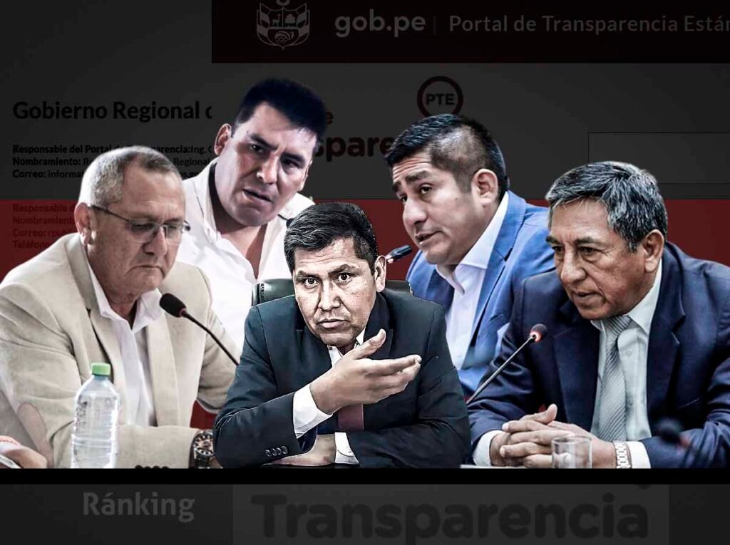 ranking portales de transparencia estandar gobernadores regionales 2025 junin apurimac madre de dios