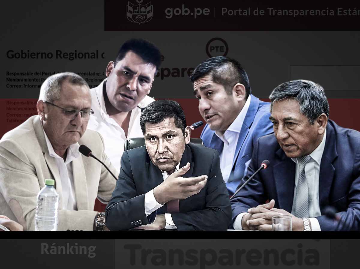 ranking portales de transparencia estandar gobernadores regionales 2025 junin apurimac madre de dios