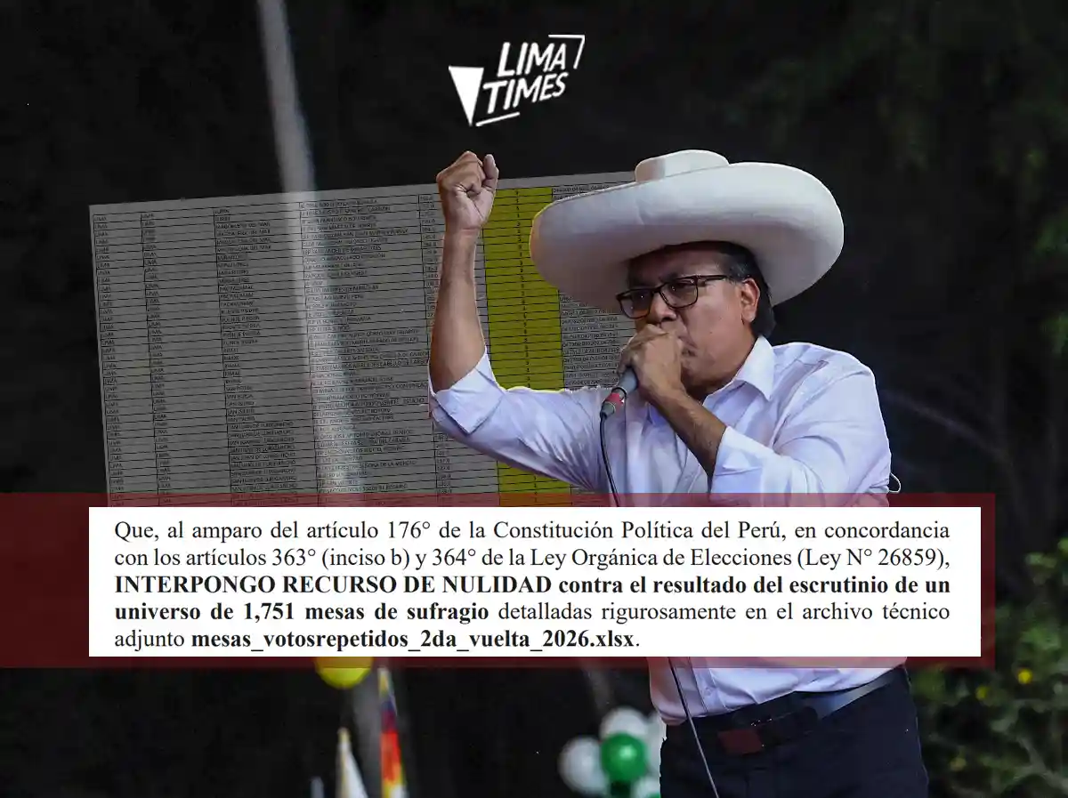 roberto sanchez recurso nulidad mesas de lima