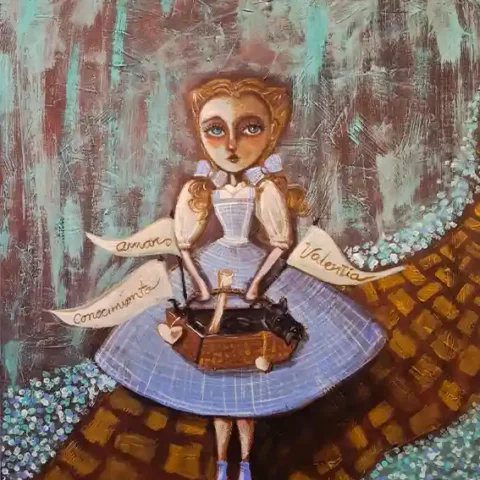 del cine al lienzo - el mago de oz de cecilia flores