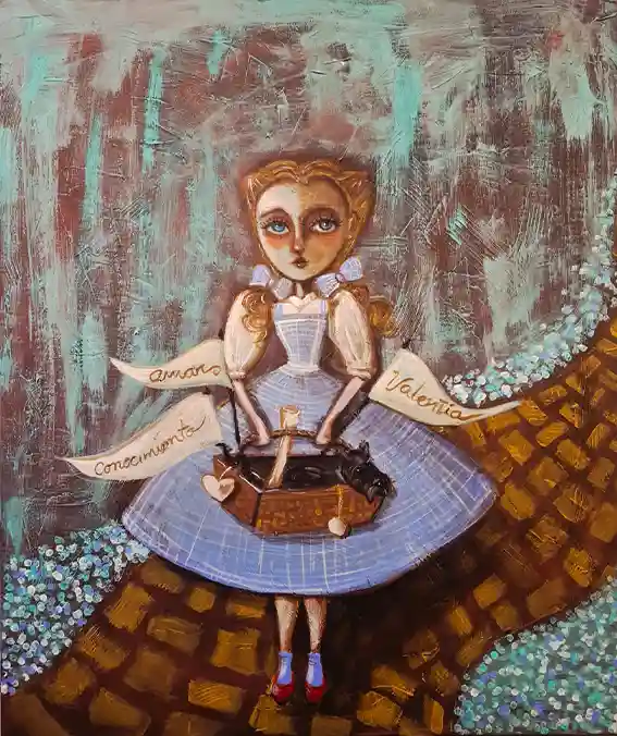 del cine al lienzo - el mago de oz de cecilia flores