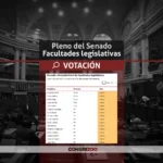 votacion senado facultades legislativas - senadores Obras y Buen Gobierno